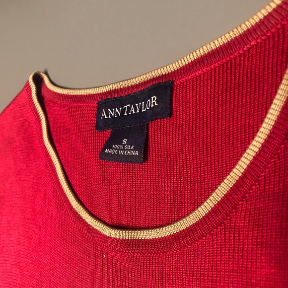 Ann Taylor 100% silk sweater tank - Picture 3 of 3